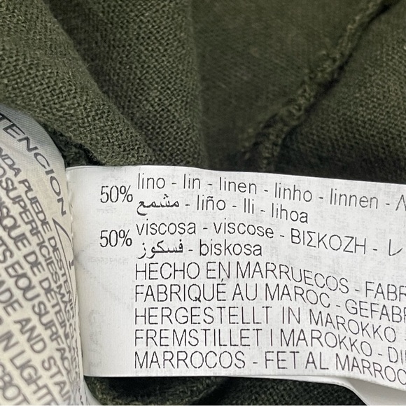 NWOT Zara Linen Blend Tunic Midi Dress Size XS - Picture 10 of 10